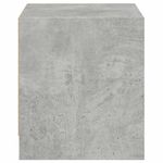 Casa si Gradina - Mobilier - Comode si corpuri - Noptiere - Noptiere cu usi din sticla, 2 buc., gri beton, 35x37x42 cm - Infinity.ro