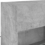 Casa si Gradina - Mobilier - Comode si corpuri - Comode - Set comode TV de perete cu lumini LED, 6 piese, gri beton - Infinity.ro