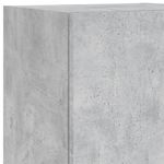 Casa si Gradina - Mobilier - Comode si corpuri - Comode - Set comode TV de perete cu lumini LED, 6 piese, gri beton - Infinity.ro