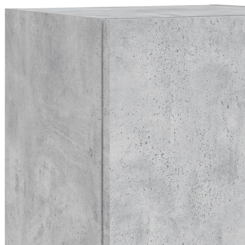 Casa si Gradina - Mobilier - Comode si corpuri - Comode - Set comode TV de perete cu lumini LED, 6 piese, gri beton - Infinity.ro