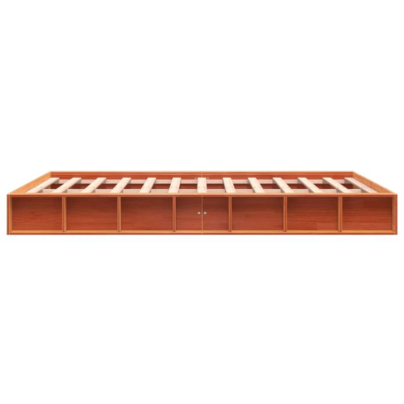 Casa si Gradina - Mobilier - Paturi si accesorii - Paturi - Cadru de pat, maro ceruit, 160x200 cm, lemn masiv de pin - Infinity.ro