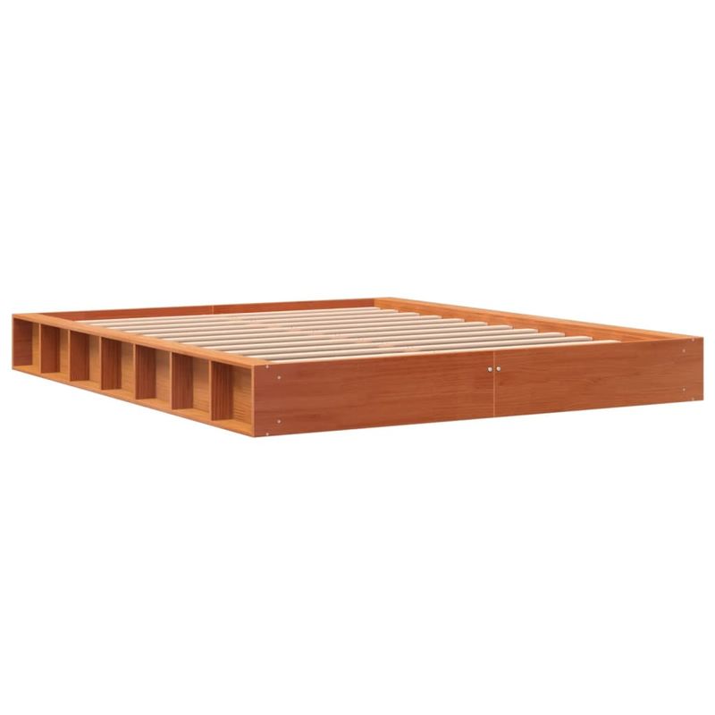 Casa si Gradina - Mobilier - Paturi si accesorii - Paturi - Cadru de pat, maro ceruit, 160x200 cm, lemn masiv de pin - Infinity.ro