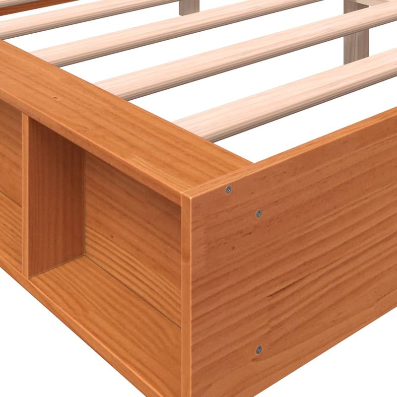 Casa si Gradina - Mobilier - Paturi si accesorii - Paturi - Cadru de pat, maro ceruit, 160x200 cm, lemn masiv de pin - Infinity.ro