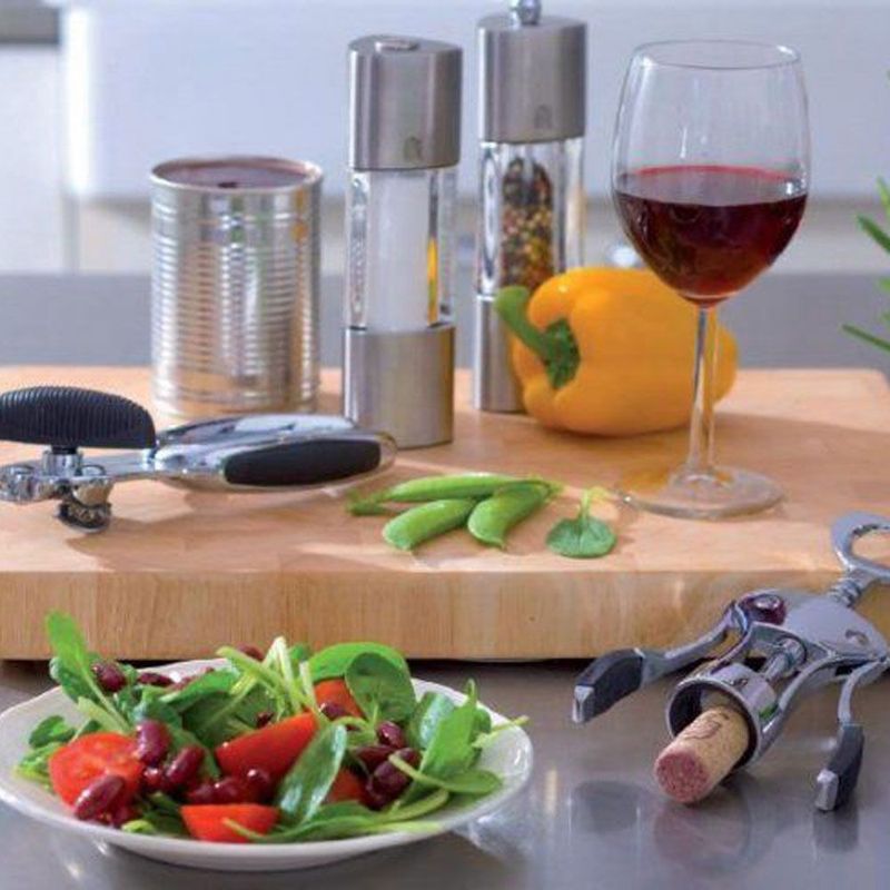 Casa si Gradina - Bucatarie si vesela - Ustensile bucatarie - Rasnite si dozatoare condimente - Set 2 piese, rasnita piper 18.5 cm si solnita, AMBITION Elis - Infinity.ro