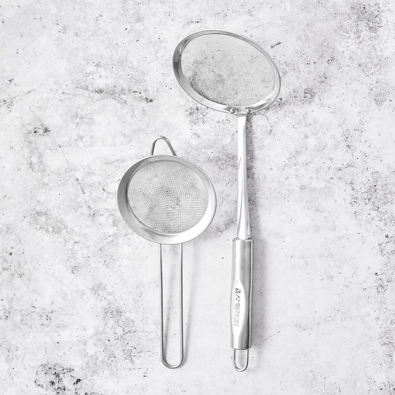 Casa si Gradina - Bucatarie si vesela - Ustensile bucatarie - Site bucatarie, strecuratori si accesorii - Strecuratoare inox 10 cm, AMBITION Ivy - Infinity.ro