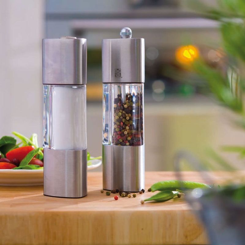 Casa si Gradina - Bucatarie si vesela - Ustensile bucatarie - Rasnite si dozatoare condimente - Set 2 piese, rasnita piper 18.5 cm si solnita, AMBITION Elis - Infinity.ro