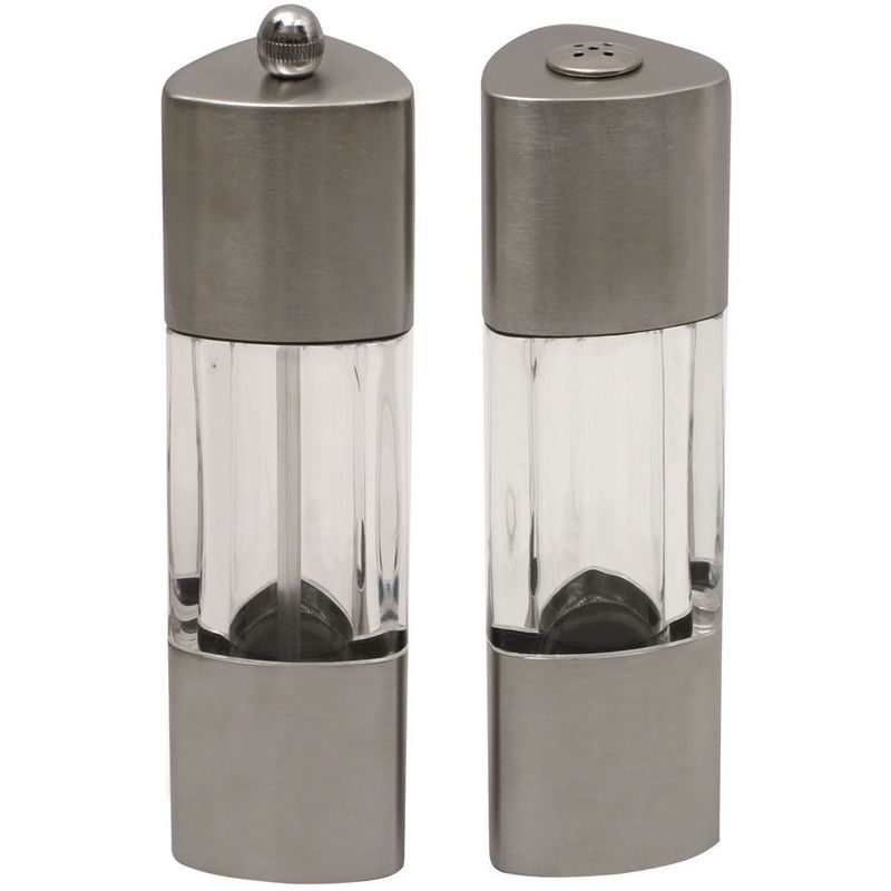 Casa si Gradina - Bucatarie si vesela - Ustensile bucatarie - Rasnite si dozatoare condimente - Set 2 piese, rasnita piper 18.5 cm si solnita, AMBITION Elis - Infinity.ro