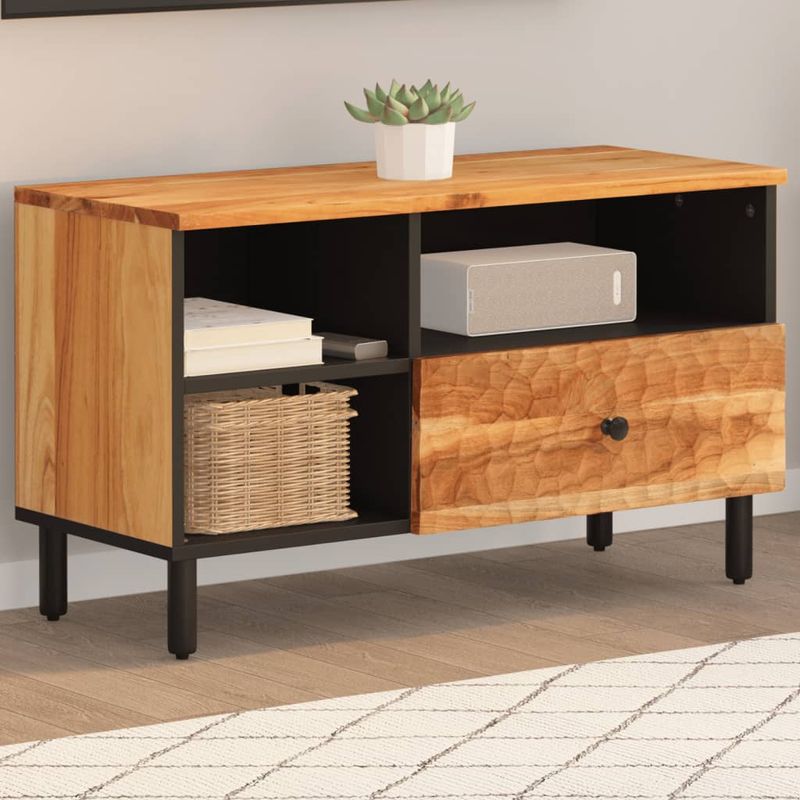 Casa si Gradina - Mobilier - Comode si corpuri - Comode - Dulap TV, 80x33x46 cm, lemn masiv de acacia - Infinity.ro