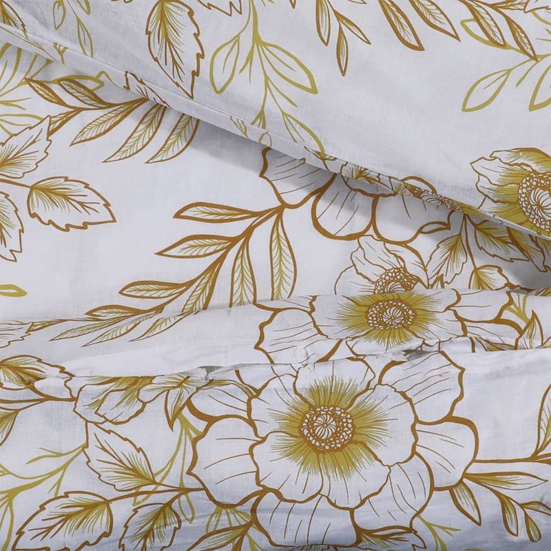 Casa si Gradina - Textile si covoare - Lenjerii de pat - Seturi de lenjerie - Set cu husa de pilota, alb si maro, 135x200 cm, bumbac - Infinity.ro