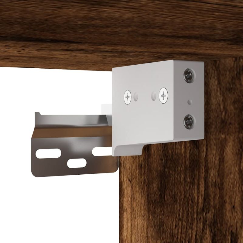 Casa si Gradina - Mobilier - Dulapuri si sifoniere - Dulapuri - Dulap de perete cu usi din sticla, stejar fumuriu,68x37x68,5 cm - Infinity.ro