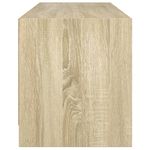 Casa si Gradina - Mobilier - Comode si corpuri - Comode - Comoda TV cu usi din sticla, stejar sonoma, 102x37x42 cm - Infinity.ro