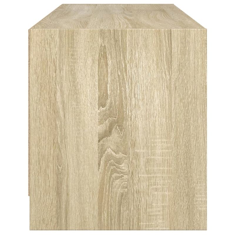 Casa si Gradina - Mobilier - Comode si corpuri - Comode - Comoda TV cu usi din sticla, stejar sonoma, 102x37x42 cm - Infinity.ro