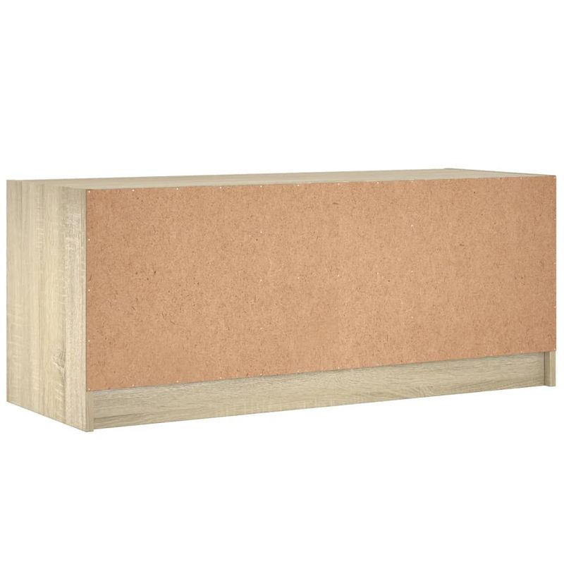 Casa si Gradina - Mobilier - Comode si corpuri - Comode - Comoda TV cu usi din sticla, stejar sonoma, 102x37x42 cm - Infinity.ro