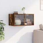 Casa si Gradina - Mobilier - Dulapuri si sifoniere - Dulapuri - Dulap de perete cu usi din sticla, stejar fumuriu,68,5x37x35 cm - Infinity.ro