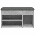 Casa si Gradina - Mobilier - Organizare si depozitare - Bancute - Banca de pantofi, gri beton, 82x32x45,5 cm, lemn prelucrat - Infinity.ro