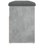 Casa si Gradina - Mobilier - Organizare si depozitare - Bancute - Banca de pantofi, gri beton, 82x32x45,5 cm, lemn prelucrat - Infinity.ro