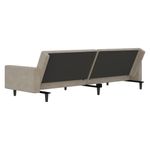 Casa si Gradina - Mobilier - Canapele si coltare - Canapele - Canapea extensibila cu 2 locuri, gri deschis, catifea - Infinity.ro
