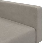 Casa si Gradina - Mobilier - Canapele si coltare - Canapele - Canapea extensibila cu 2 locuri, gri deschis, catifea - Infinity.ro