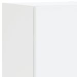 Casa si Gradina - Mobilier - Comode si corpuri - Comode - Set comode TV de perete, 7 piese, cu lumini LED, alb - Infinity.ro