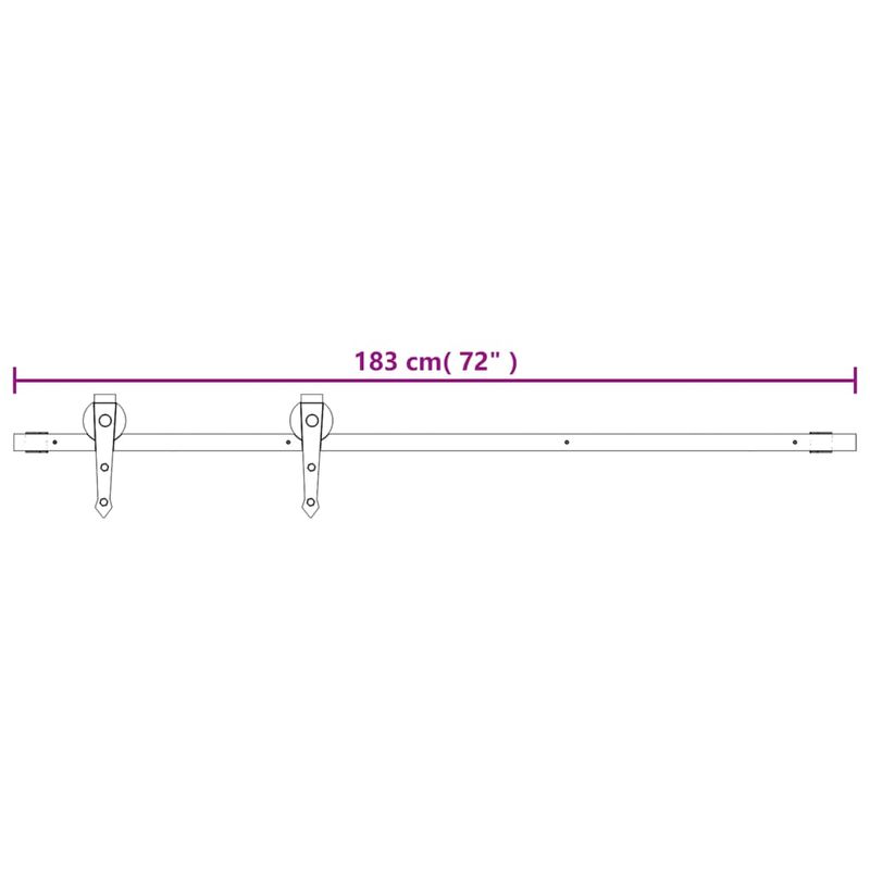 Casa si Gradina - Constructii - Usi interior, exterior si garaj - Usi interior - Usa glisanta cu set de feronerie 80x210 cm, lemn masiv de pin - Infinity.ro