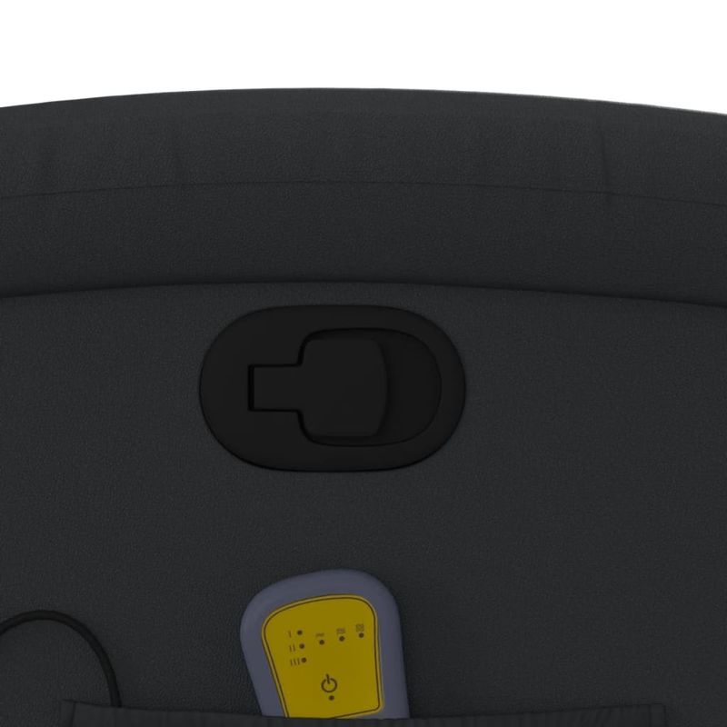 Ingrijire personala si Cosmetice - Sanatate si wellness - Articole wellness - Fotolii de masaj - Fotoliu de masaj rabatabil, negru, piele naturala - Infinity.ro