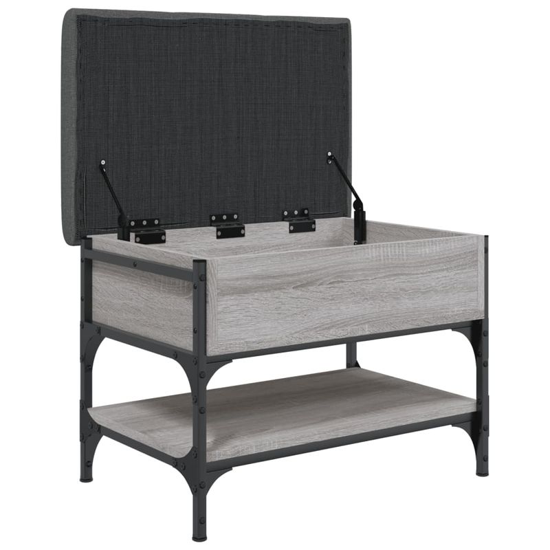 Casa si Gradina - Mobilier - Organizare si depozitare - Bancute - Banca de pantofi, gri sonoma, 62x42x45 cm, lemn prelucrat - Infinity.ro