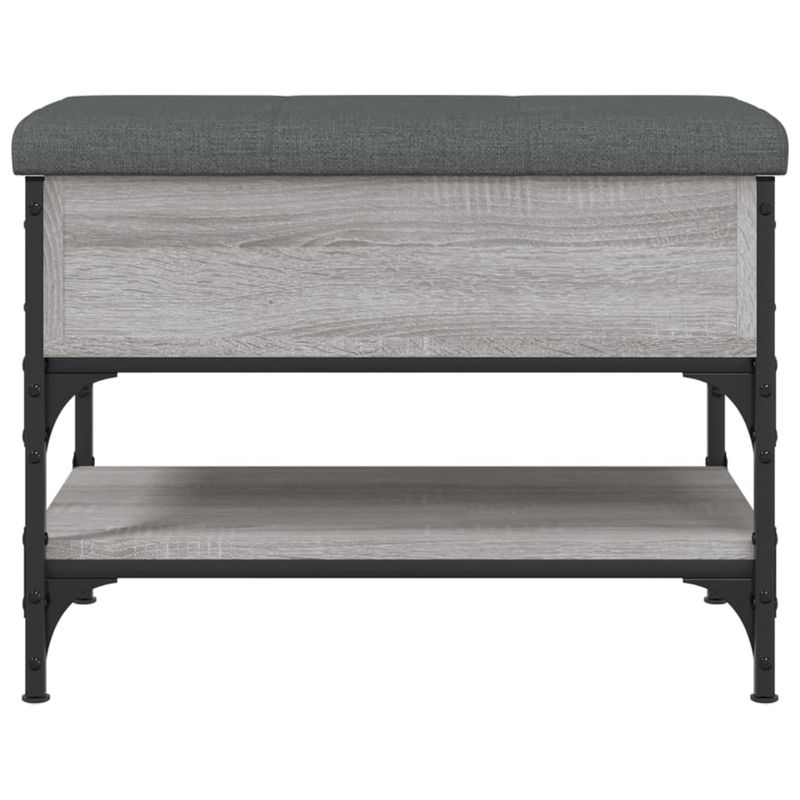 Casa si Gradina - Mobilier - Organizare si depozitare - Bancute - Banca de pantofi, gri sonoma, 62x42x45 cm, lemn prelucrat - Infinity.ro