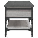Casa si Gradina - Mobilier - Organizare si depozitare - Bancute - Banca de pantofi, gri sonoma, 62x42x45 cm, lemn prelucrat - Infinity.ro