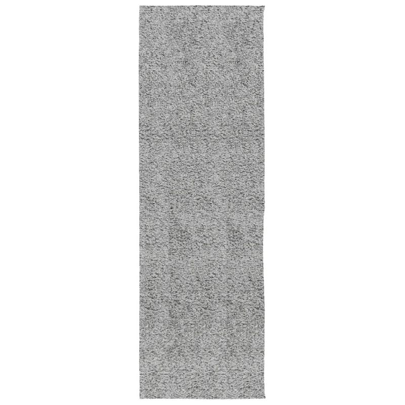 Casa si Gradina - Textile si covoare - Covoare - Covoare casa - Covor pufos "PAMPLONA" cu fire inalte, gri modern, 80x250 cm - Infinity.ro