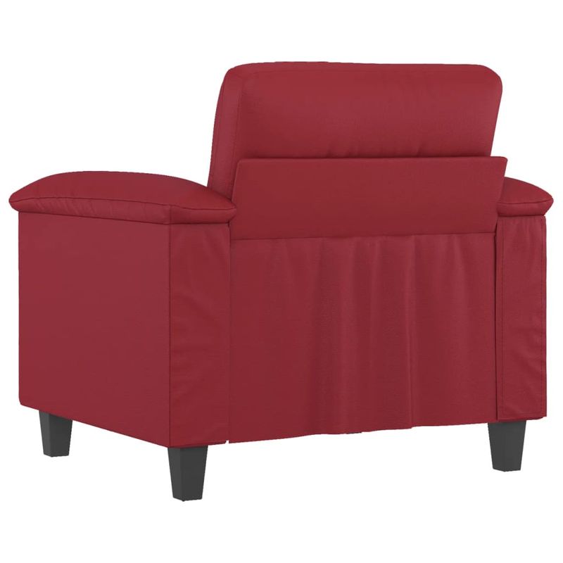 Casa si Gradina - Mobilier - Canapele si coltare - Canapele - Canapea de o persoana, rosu vin, 60 cm, piele ecologica - Infinity.ro
