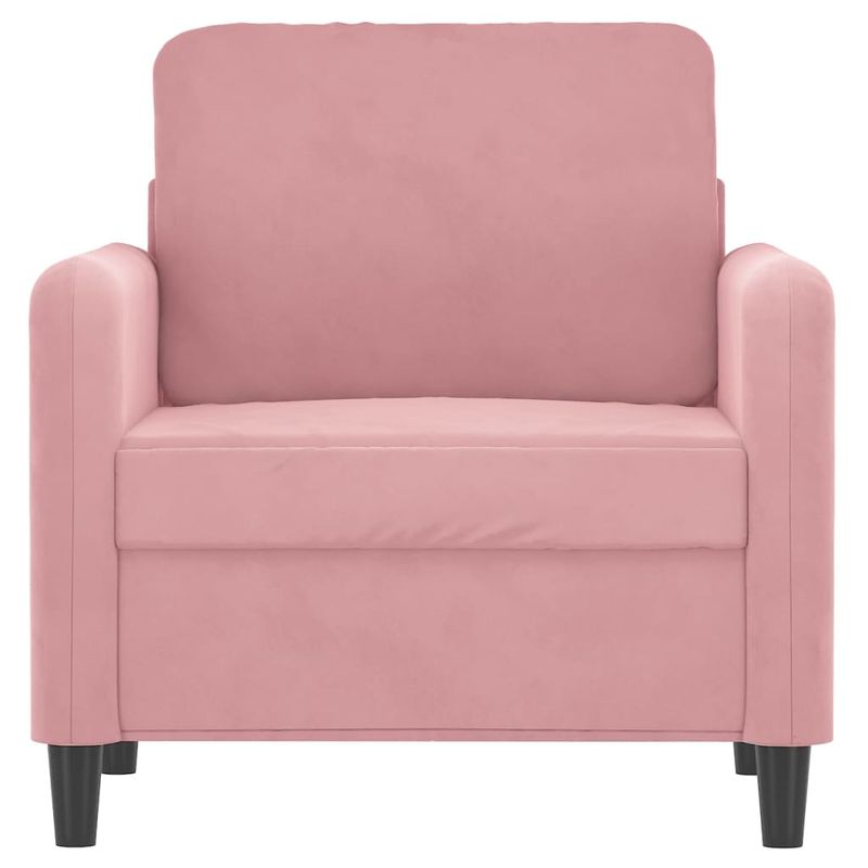 Casa si Gradina - Mobilier - Canapele si coltare - Canapele - Canapea de o persoana, Roz, 60 cm, catifea - Infinity.ro