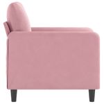 Casa si Gradina - Mobilier - Canapele si coltare - Canapele - Canapea de o persoana, Roz, 60 cm, catifea - Infinity.ro