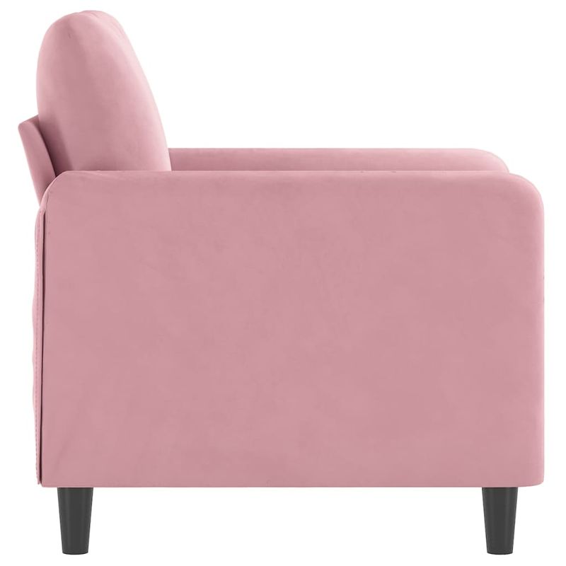 Casa si Gradina - Mobilier - Canapele si coltare - Canapele - Canapea de o persoana, Roz, 60 cm, catifea - Infinity.ro