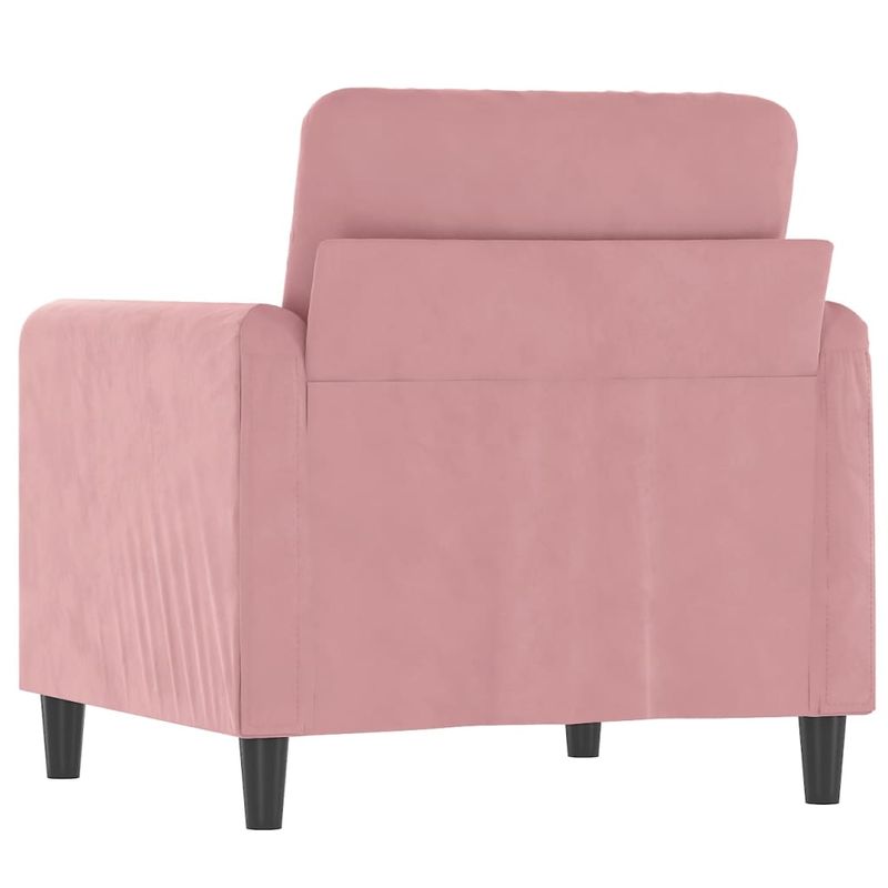 Casa si Gradina - Mobilier - Canapele si coltare - Canapele - Canapea de o persoana, Roz, 60 cm, catifea - Infinity.ro
