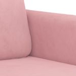 Casa si Gradina - Mobilier - Canapele si coltare - Canapele - Canapea de o persoana, Roz, 60 cm, catifea - Infinity.ro
