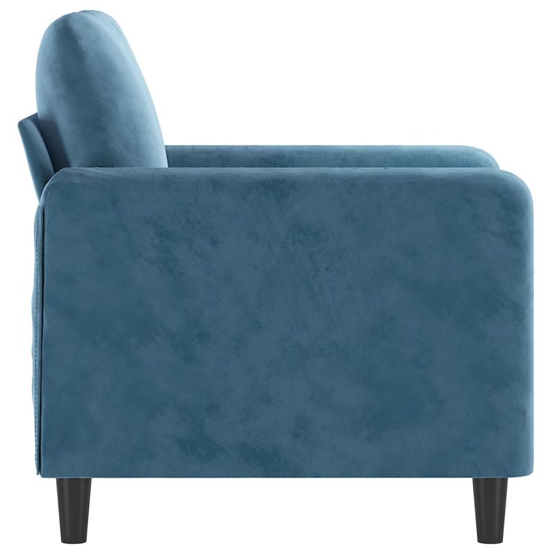Casa si Gradina - Mobilier - Canapele si coltare - Canapele - Canapea de o persoana, Albastru, 60 cm, catifea - Infinity.ro
