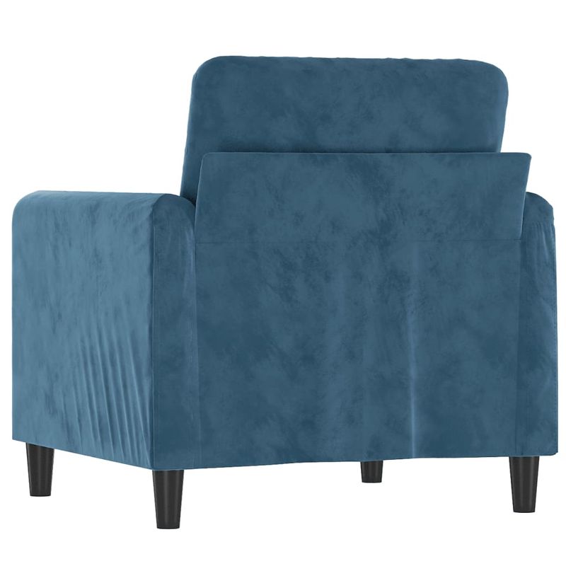 Casa si Gradina - Mobilier - Canapele si coltare - Canapele - Canapea de o persoana, Albastru, 60 cm, catifea - Infinity.ro