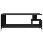 Casa si Gradina - Mobilier - Comode si corpuri - Comode - Comoda TV negru 102x40x41 cm lemn si otel vopsit electrostatic - Infinity.ro
