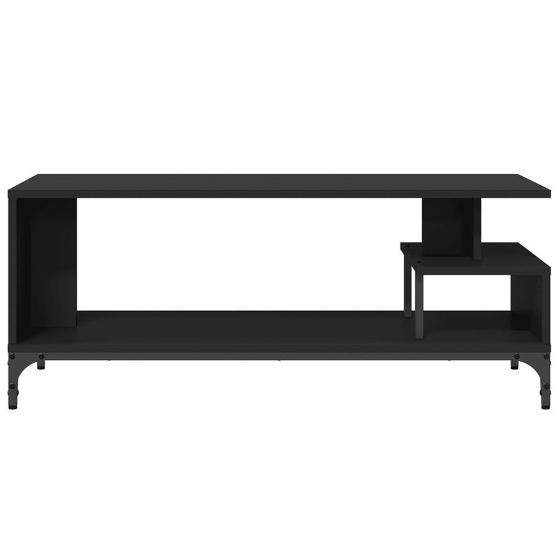 Casa si Gradina - Mobilier - Comode si corpuri - Comode - Comoda TV negru 102x40x41 cm lemn si otel vopsit electrostatic - Infinity.ro