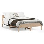 Casa si Gradina - Mobilier - Paturi si accesorii - Paturi - Cadru de pat cu tablie, 135x190 cm, lemn masiv de pin - Infinity.ro