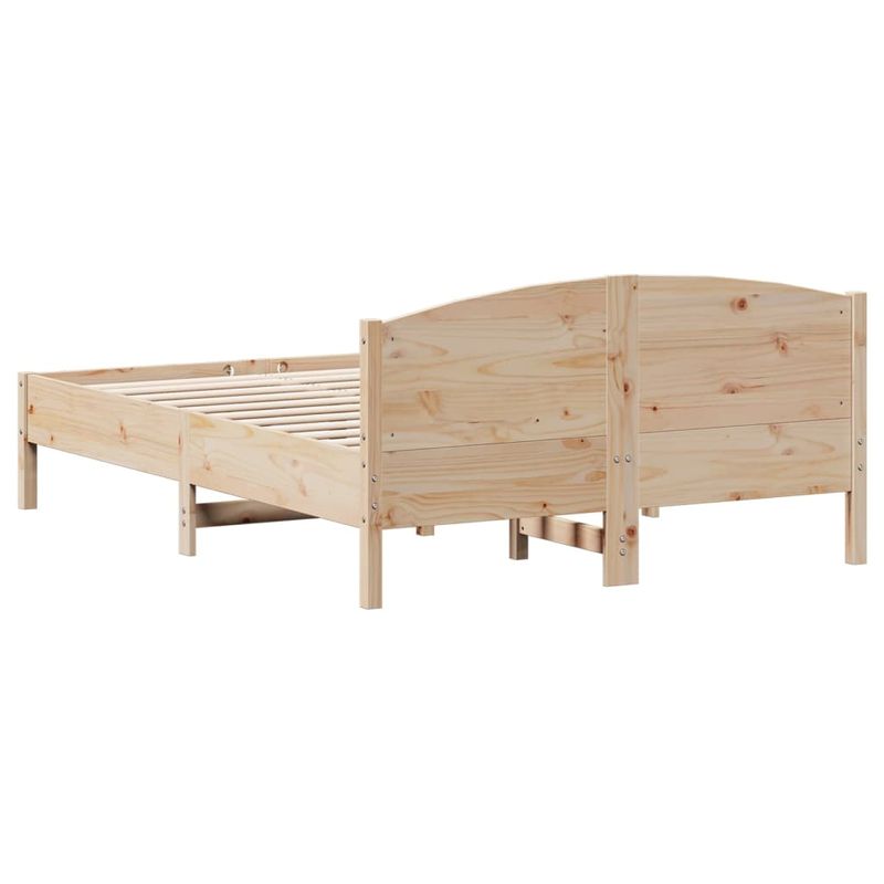 Casa si Gradina - Mobilier - Paturi si accesorii - Paturi - Cadru de pat cu tablie, 135x190 cm, lemn masiv de pin - Infinity.ro