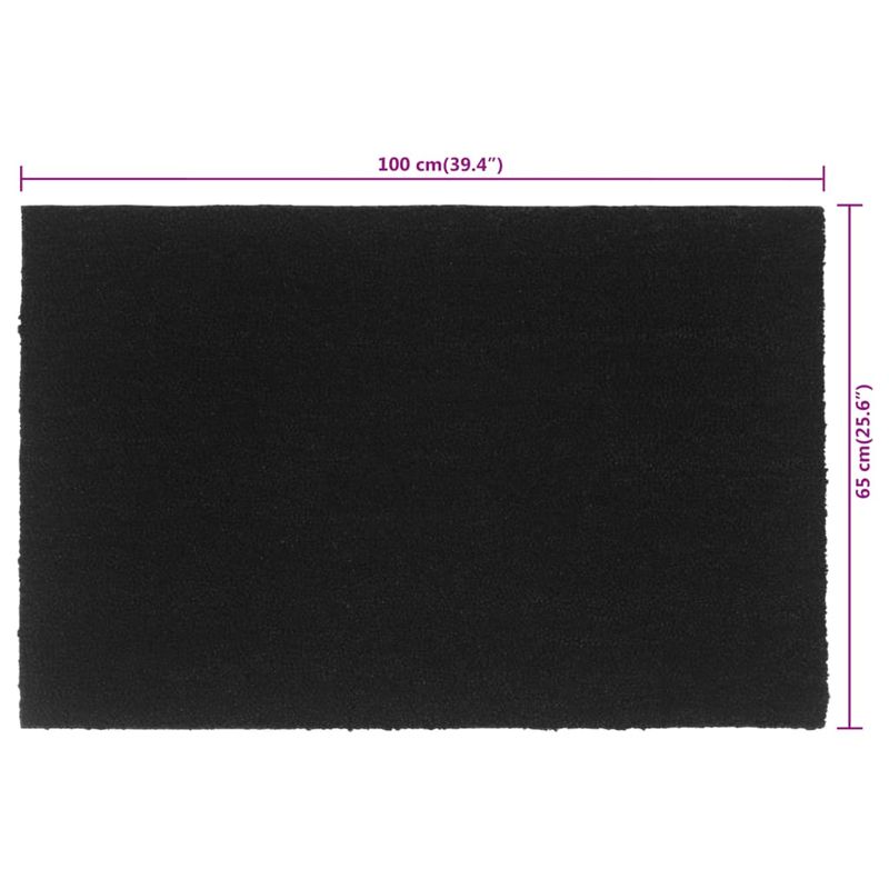 Casa si Gradina - Textile si covoare - Covoare - Covoare casa - Covoras de usa, negru, 65x100 cm, fibre de cocos - Infinity.ro
