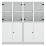 Casa si Gradina - Mobilier - Biblioteci si rafturi - Biblioteci - Biblioteca cu usi, alb, 136x37x142 cm, lemn prelucrat - Infinity.ro