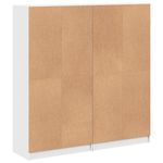 Casa si Gradina - Mobilier - Biblioteci si rafturi - Biblioteci - Biblioteca cu usi, alb, 136x37x142 cm, lemn prelucrat - Infinity.ro