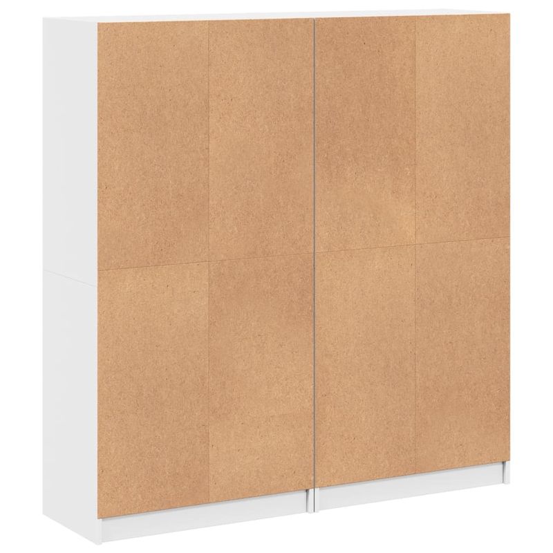 Casa si Gradina - Mobilier - Biblioteci si rafturi - Biblioteci - Biblioteca cu usi, alb, 136x37x142 cm, lemn prelucrat - Infinity.ro