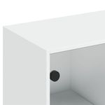 Casa si Gradina - Mobilier - Biblioteci si rafturi - Biblioteci - Biblioteca cu usi, alb, 136x37x142 cm, lemn prelucrat - Infinity.ro