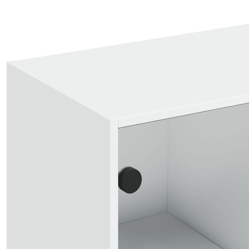 Casa si Gradina - Mobilier - Biblioteci si rafturi - Biblioteci - Biblioteca cu usi, alb, 136x37x142 cm, lemn prelucrat - Infinity.ro