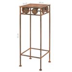 Casa si Gradina - Gradinarit si plante - Plante si ghivece - Ghivece si suporturi - Set suport plante, 3 buc., ruginiu, metal, stil vintage - Infinity.ro