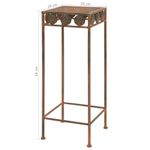 Casa si Gradina - Gradinarit si plante - Plante si ghivece - Ghivece si suporturi - Set suport plante, 3 buc., ruginiu, metal, stil vintage - Infinity.ro