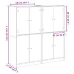 Casa si Gradina - Mobilier - Biblioteci si rafturi - Biblioteci - Biblioteca cu usi, alb, 136x37x142 cm, lemn prelucrat - Infinity.ro